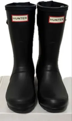 HUNTER ブラック 長靴 バックストラップ付き