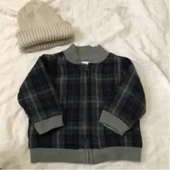 オールドネイビー チェックブルゾン アウター 美品 h＆m