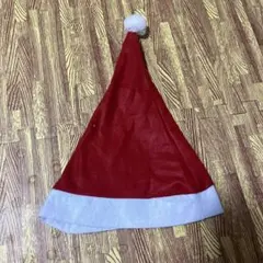 サンタ帽子 赤と白 ポンポン付き