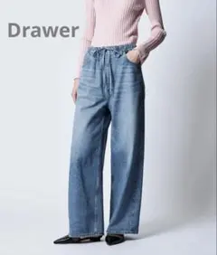 Drawer ドゥロワー RESORT1 イージーワイドデニムパンツ 34のサムネイル