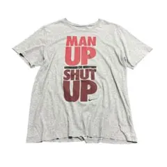 NIKE プリントTシャツ　半袖　古着　グレー　XL 8Sb