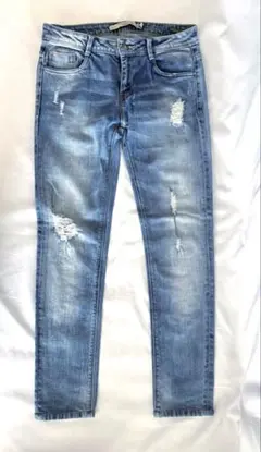 ZARA ダメージデニムジーンズ　S
