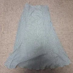 ギンガムチェック柄 フレアスカート マーメイドスカート 2点 まとめ売り