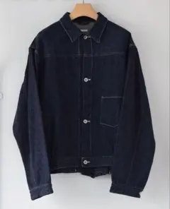 週末値下げCOMOLI navyblue別注リジッドデニムジャケット