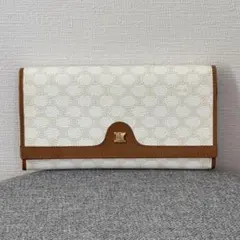 セリーヌ CELINEレザー マカダム トリオンフ ウォレット 二つ折り財布 