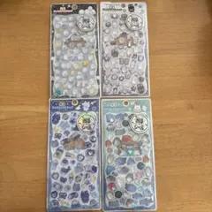 光るジュエルプチドロップ　ストーンつき　4個せっと