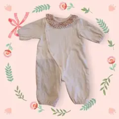 赤ちゃん本舗　ピンク　花柄　ロンパース　50-60