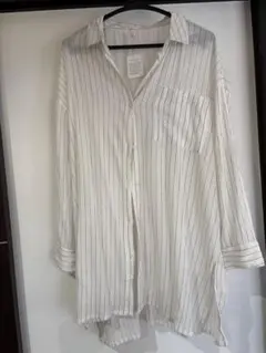 chocol raffine robe ストライプシャツ Fサイズ　新品未使用のサムネイル
