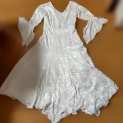 社交ダンス用ホワイトドレス