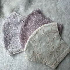 ハンドメイド・立体マスク3枚セット⑤