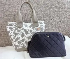値下げ！★SHOO-LA-RUE★バッグ2点セット★キャンバス★多収納★美品★