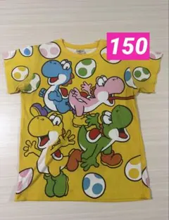 【公式】ユニバーサルスタジオジャパン　ヨッシー　Tシャツ150cmカラフル　総柄のサムネイル