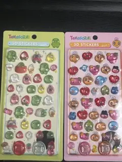 3Dステッカーシールボンボンドロップ2枚 O-10