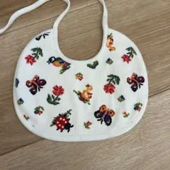 フェイラー　刺繍スタイ 花と昆虫デザイン