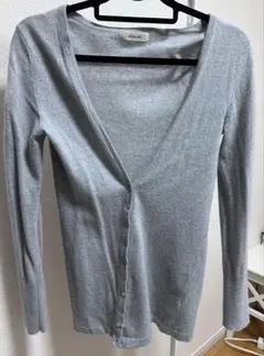 peyton place ラメ入りグレー Vネック カーディガン