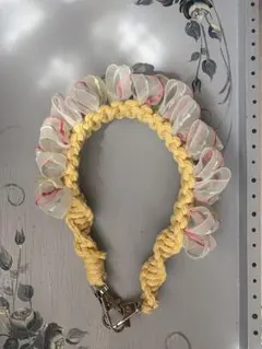 カラフルリボン編み込みストラップ