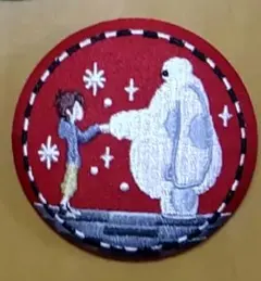 ディズニー刺繍缶バッジビスケット2 ベイマックス