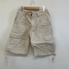 【BOSS】メンズカーゴ ハーフパンツ ショートパンツ ベージュ Mサイズ