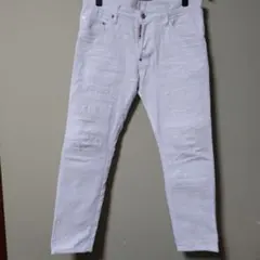 DSQUARED2 SKATER JEAN ホワイト　デニム　ダメージ