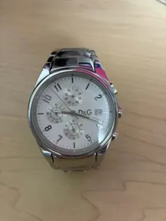 D&G TIME 腕時計 クロノグラフ シルバー