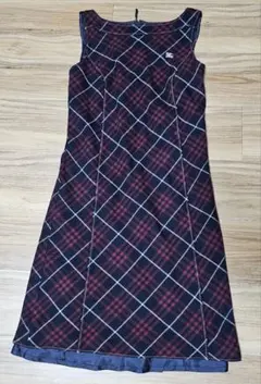 BURBERRYBLUELABEL　刺繍ロゴ入りワンピース　膝下丈　サイズ38