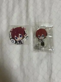 あんスタ アニカフェ 缶バッジ アクリルキーホルダー 朱桜司