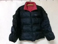 95466　リーボック　リバーシブルダウンジャケット　黒ｘ赤　XL