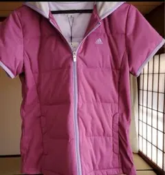 アディダス半袖ダウン薄手ジャンパー