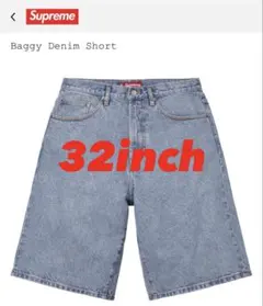 supreme BaggyDenim Short WashedIndigo 34 - メルカリ