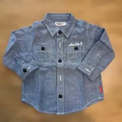 【美品】DOUBLE.B デニムシャツ 80サイズ