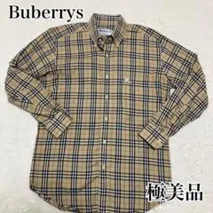 ⭐︎極希少⭐︎極美品⭐︎Buberrys ノバチェック　BDシャツ　刺繍ホースロゴ
