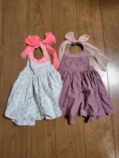 MARLMARL お食事エプロン(2点セット) オシャレスタイ　ワンピース風