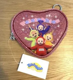 テレタビーズ　ハート型ミニポーチ（ピンク）のサムネイル