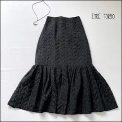 【美品】ETRETOKYO　履けばオシャレ！ジャガード素材で映える主役級スカート