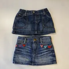 babyGAPデニムスカート2枚セット 70.80cm