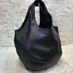 【美品】PAPILLONNER(パピヨネ)うさぎトートバッグ レザー ブラック