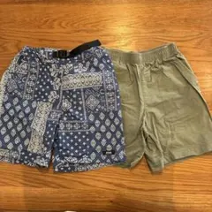 GU 子供用ハーフパンツ2枚セット　130㎝