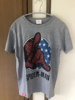 USJ スパイダーマン　Tシャツ　半袖　グレー　キャラクターデザイン
