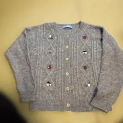 familiar 110 カーディガン グレー