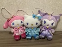 サンリオキャラクターズ　スノーレインボー　マスコット　キティ　マイメロ　クロミ