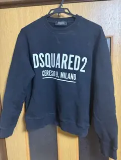 DSQUARED2 ブラック トレーナー S