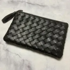 【新品】羊革　小型キーポーチ ミニコスメバッグ 財布　小銭入　マルチケース