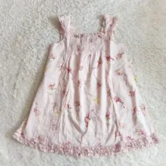 美品　ピンクハウス　チュニックブラウス　ピンク　フリル　シュガーラビット