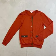 早い者勝ち✨ 組曲 ニットカーディガン Sサイズ オレンジ