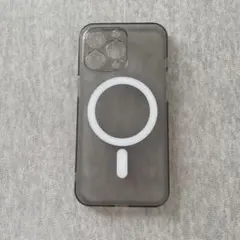 iPhoneケース iPhone13Pro MagSafe ブラック 半透明