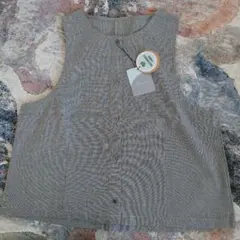 お値下げ、新品タグつき+borne グレンチェック ベスト M-Lサイズ