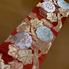 和風テーブルランナー　　９５赤金華