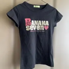 BANANA SEVEN 半袖Tシャツ ブラックのサムネイル