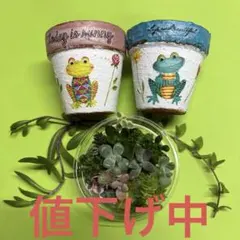 56.素焼ちまちまピック ガーデンピック 鉢 ハンドメイド 多肉植物