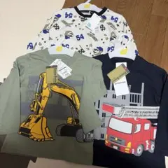 新品★ 長袖Tシャツ 100cm 3枚 西松屋 しまむら